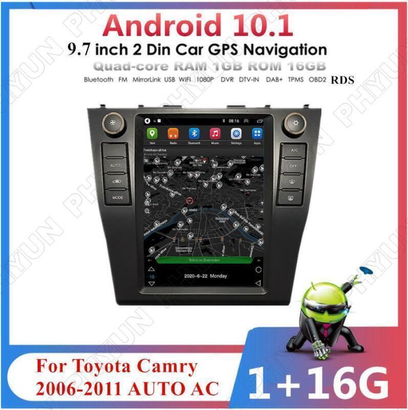 9.7 Radio Player GPS WiFi FM DAB OBD For 2006-2011 for Toyota for Camry Auto AC 1+16GB