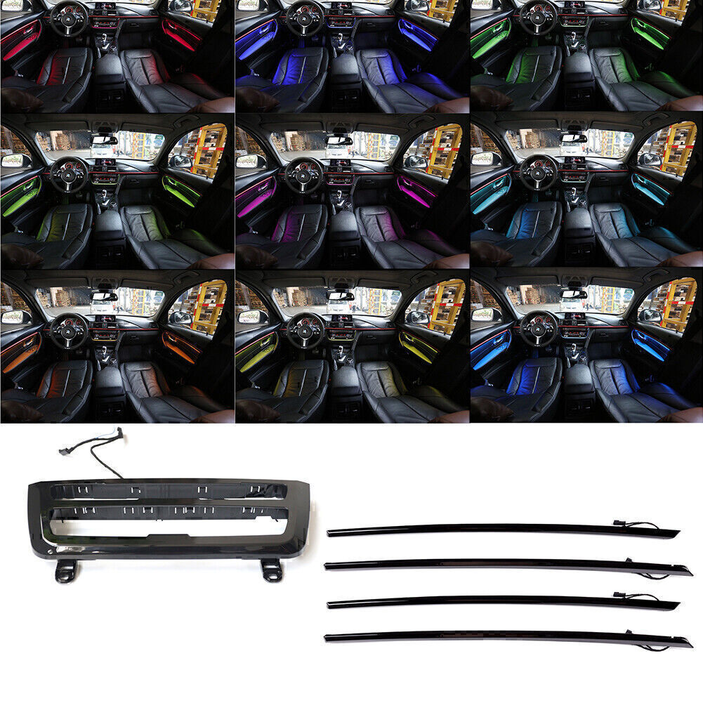 Car Interior LED Door Dash Ambient Light Trim Strips for BMW 5 Series F10/F11
