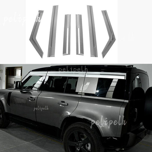 for Defender 110 2020-2024 Aluminum Window Wind Visors Rain Guard Vent Deflector