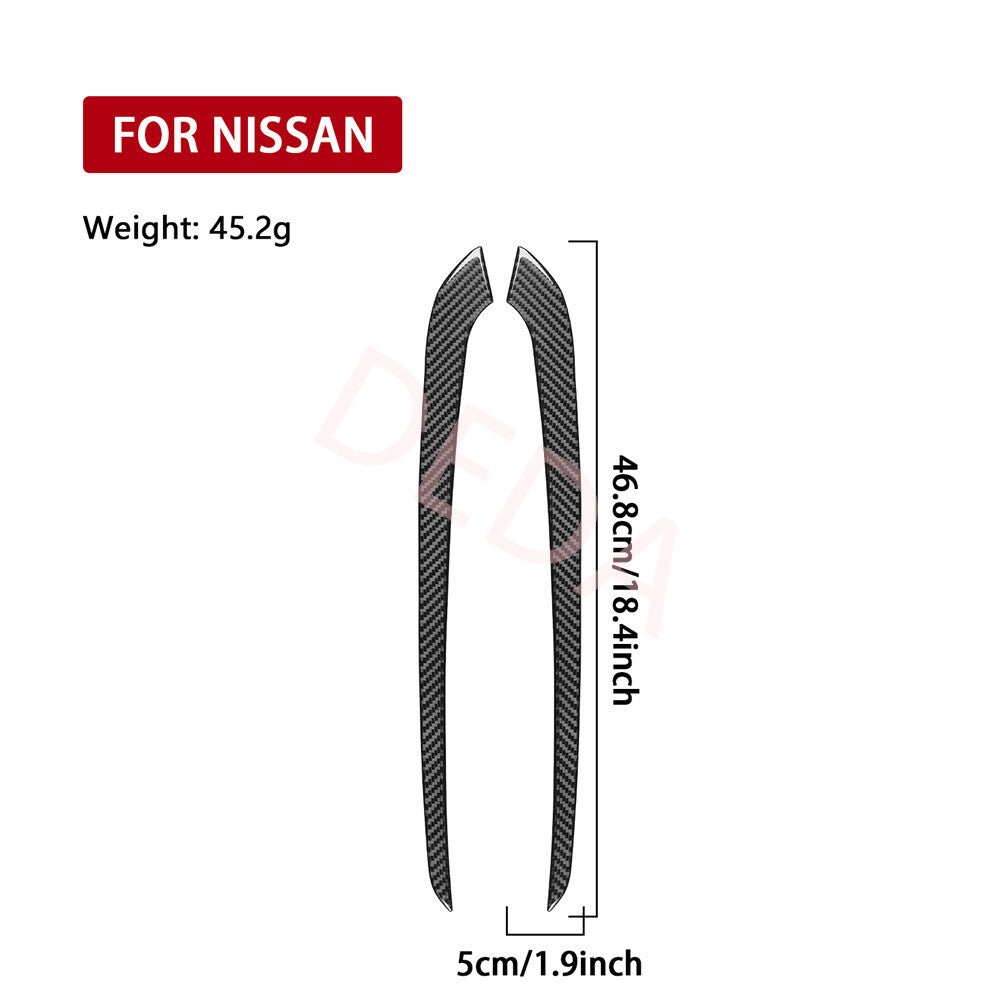 Carbon Fiber Inner Gear Shift Side Panel Cover for Nissan Altima Teana 2013-2018