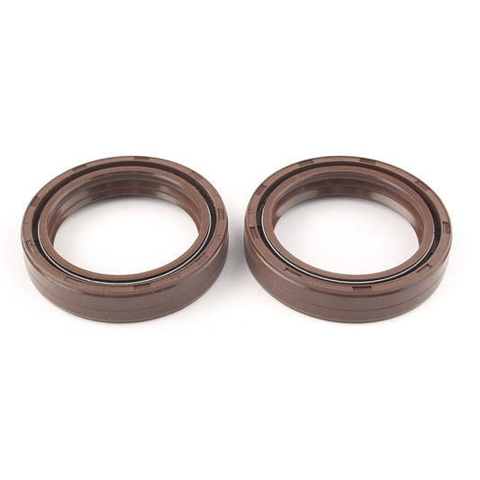 2x Brown Front Fork Oil Seal for Honda CBR 600RR 2005-2010 2006 07 09 08