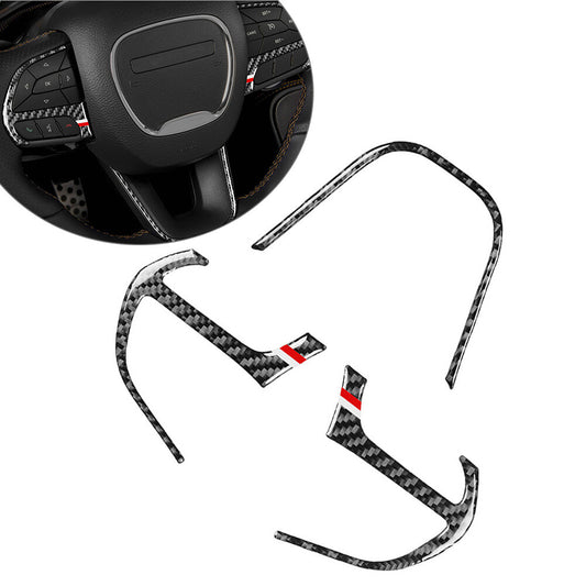 Steering Wheel Decor Cover Trim FIT for Jeep for Dodge for Challenger Charger Durango