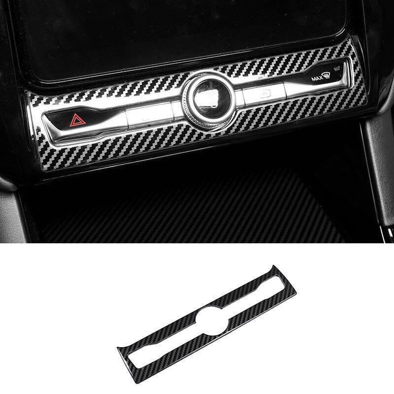 for Ford Explorer Carbon Fiber Volume Switch Button Panel Cover Trim 2020-2022