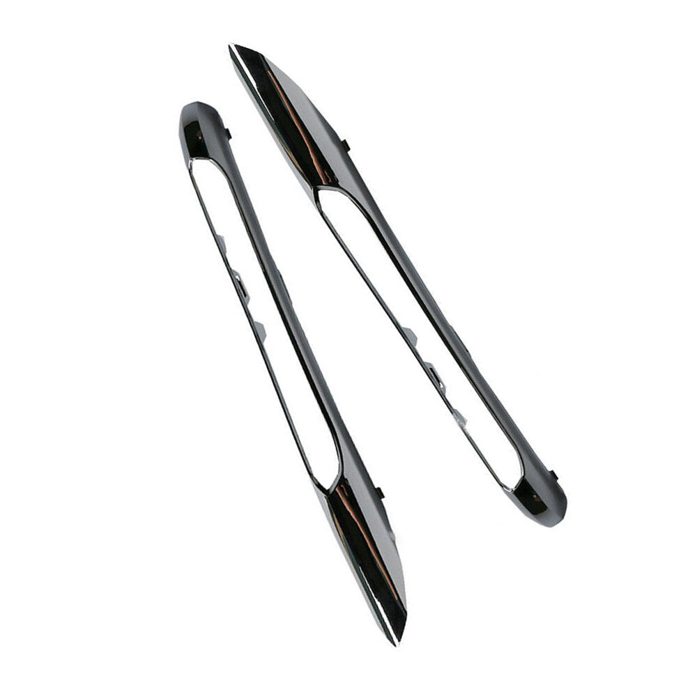 Pair Front Bumper Fog Light Grille Trim Chrome for 2012-14 for Mercedes C-Class W204