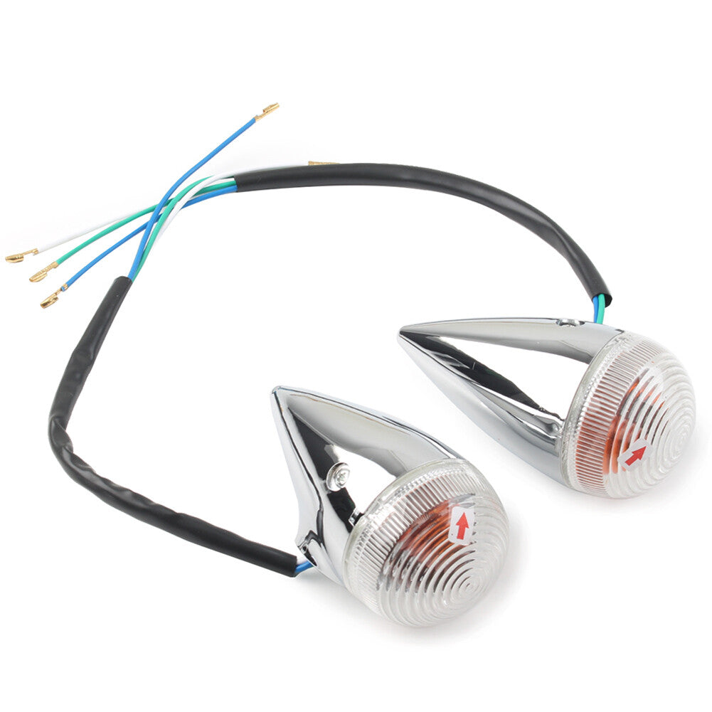 1 Pair Clear Front Turn Signal Light for Yamaha XV1900 2006-2013