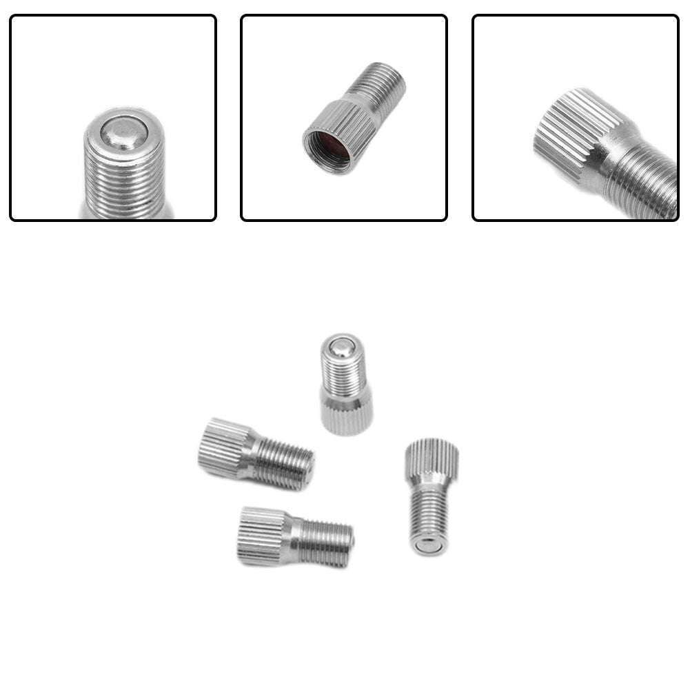 4pcs 19mm Chrome Tyre Wheel Valve Stem Cap Extension-Extender For Car Truck
