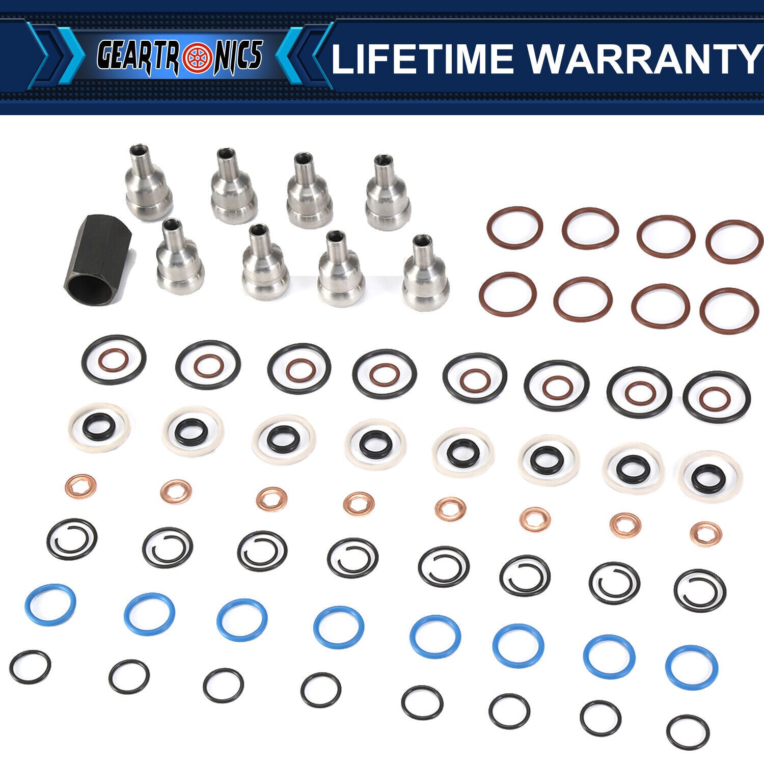 for Ford 6.0L 2003-10 Oil Rail Leak Repair Kit Tool O-rings Injector Seal US