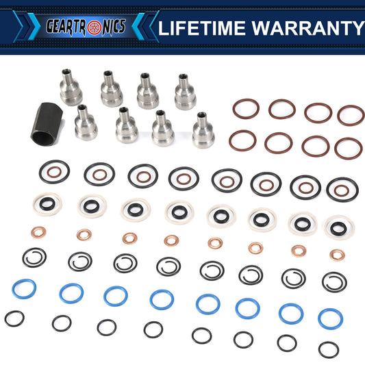 for Ford 6.0L 2003-10 Oil Rail Leak Repair Kit Tool O-rings Injector Seal US