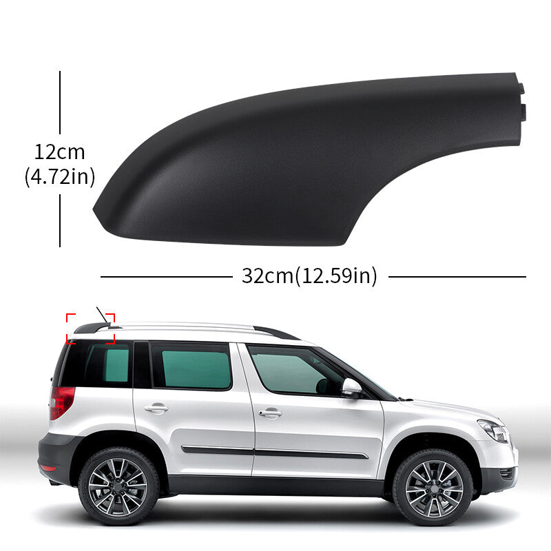 Rear Right Roof Rack Rail End Cover Shell Cap fit for 2009-2018 for Skoda Yeti SUV