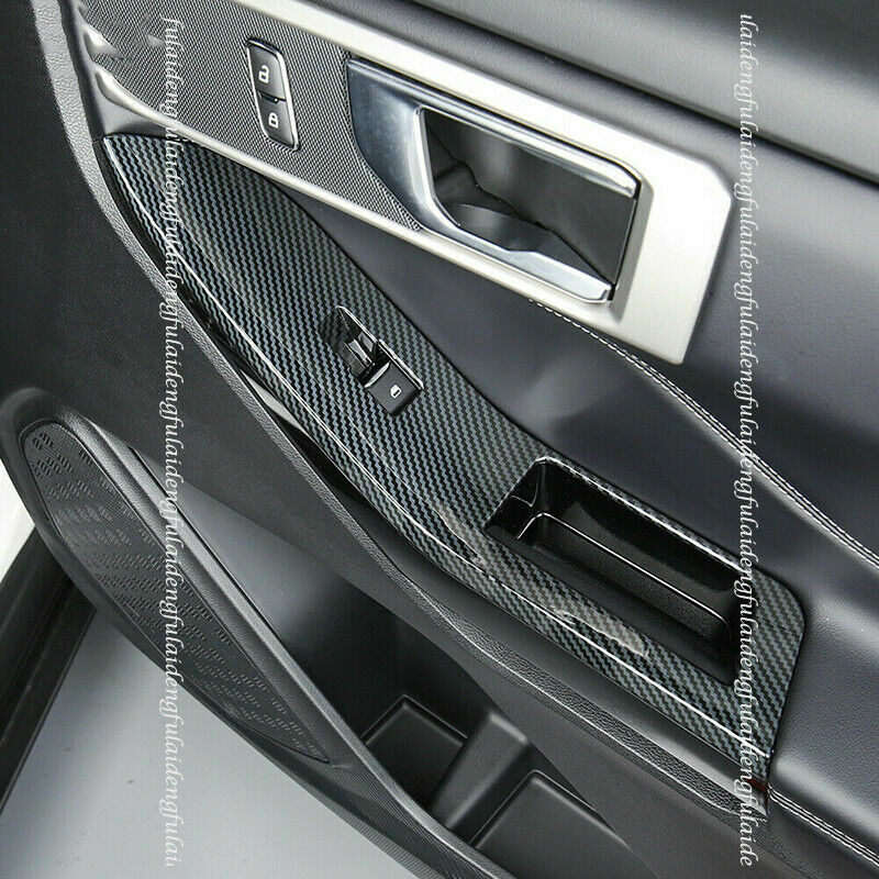 4P for Ford Explorer 2020-2022 Carbon Fiber Window Lift Panel Switch Cover Trim