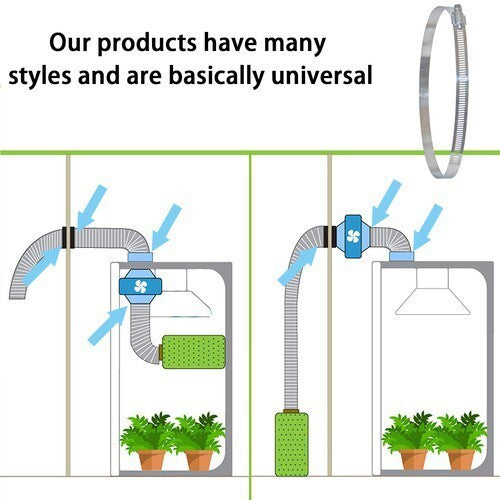 6-inch Adjustable Tube Clamp Hose Clamp Tube Clamp Tracheal Clamp Worm Drive