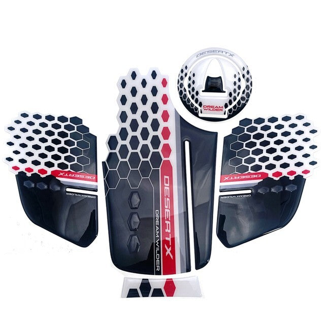 Stickers 3D Guards Side Tank Motorcycle all Compatible With for Ducati Desertx