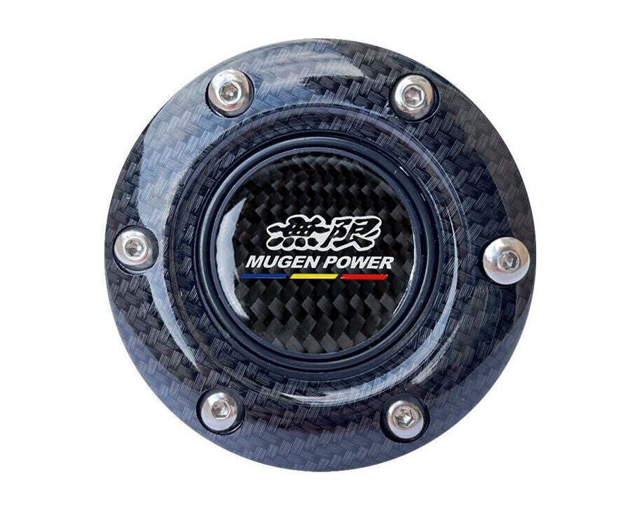 Mugen carbon fiber center horn button cap for Honda for Acura car steering wheel