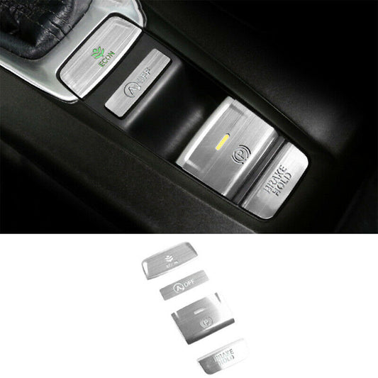 for Honda Accord 2018-2022 Aluminum Central Control Gear Button Stickers Trim 4p