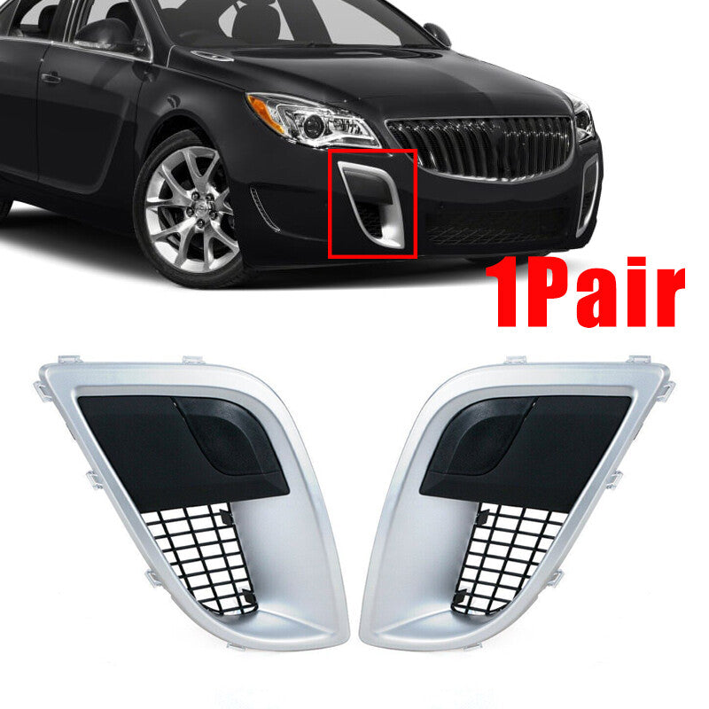 Front Bumper Fog Light Lamp Frame Lid Bezel 1 Pair for Buick Regal GS 2012-2017