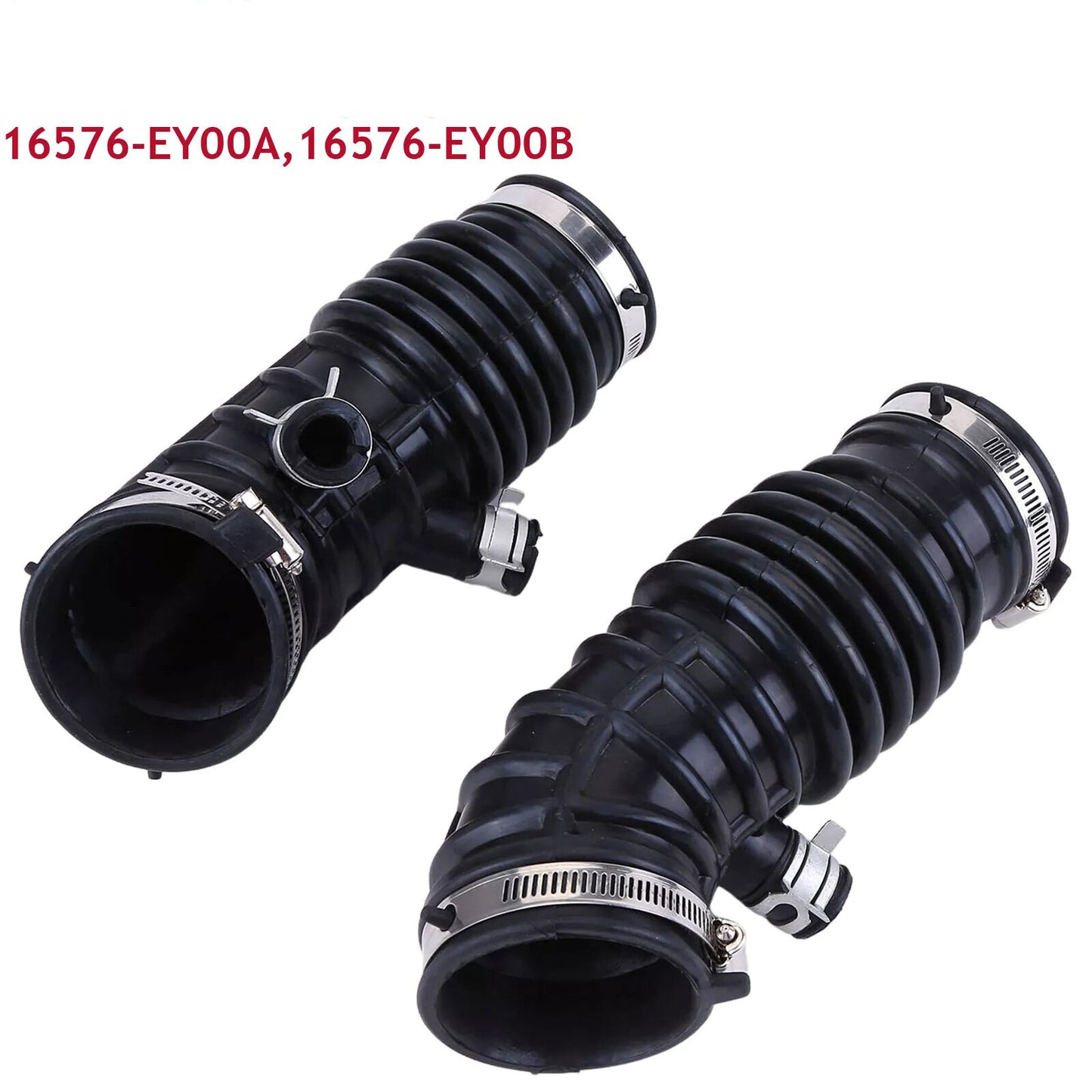2Pcs/Set Car Air Intake Hose For 2009-2020 for Nissan 370Z 16576-EY00B 16576-EY00A