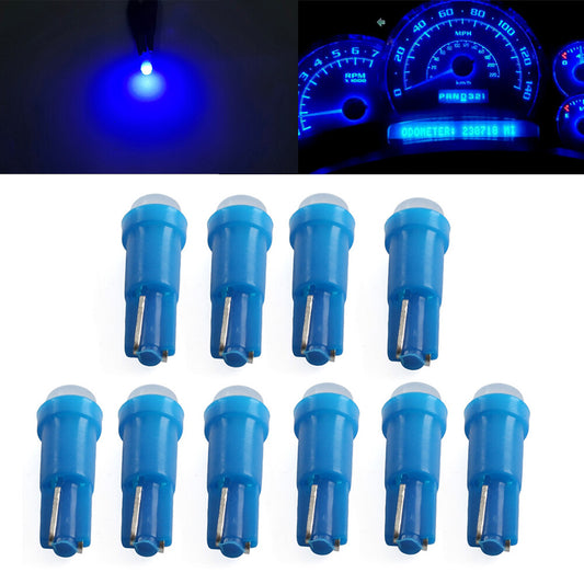 Instrument Bulb Indicator T5 1 SMD Light Dashboard Gauge Wedge Bulbs blue