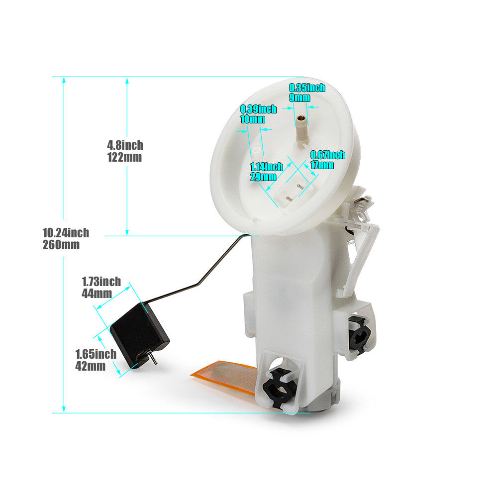 new electric fuel pump assembly 16146756323, suitable for BMW Z3 E36 1.9L and 2.0L engines, manufactured between 1995 and 2002.