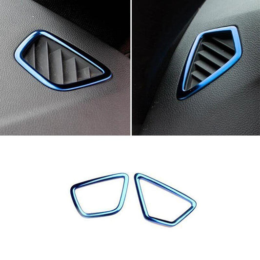 Fit for BMW 5 Series G30 2018-2022 Vent Trim Blue Steel Dashboard LR Air Outlet
