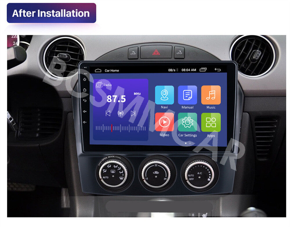 Car Stereo Radio GPS Navigation Bluetooth Head Unit Fit for Mazda MX5 2009-2015