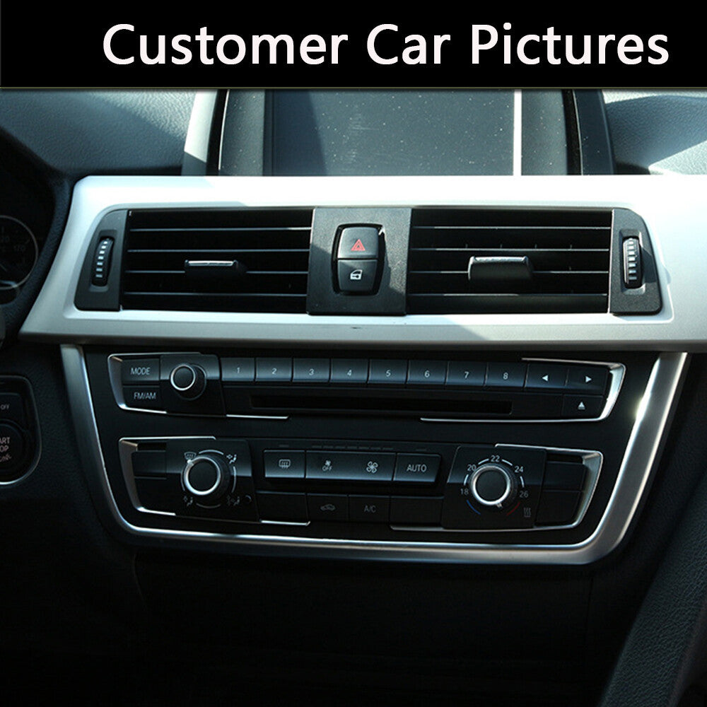 Chrome Center Control Panel Frame Trim Cover for BMW 3 4 Series 3GT F30 13-19