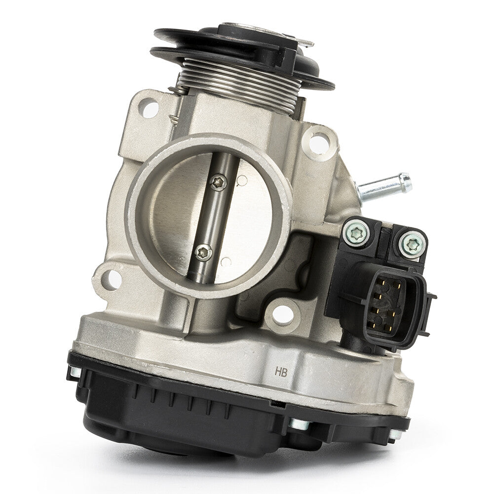 Throttle body design applicable to 2011-2015 for Chevrolet Matiz 1.0L and 2011 for Chevrolet Spark 1.2L.