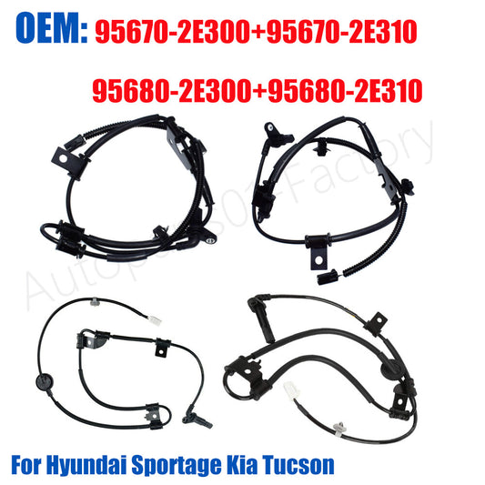 Set of 4PCS ABS Wheel Speed Sensor for Hyundai Sportage for Kia for Tucson