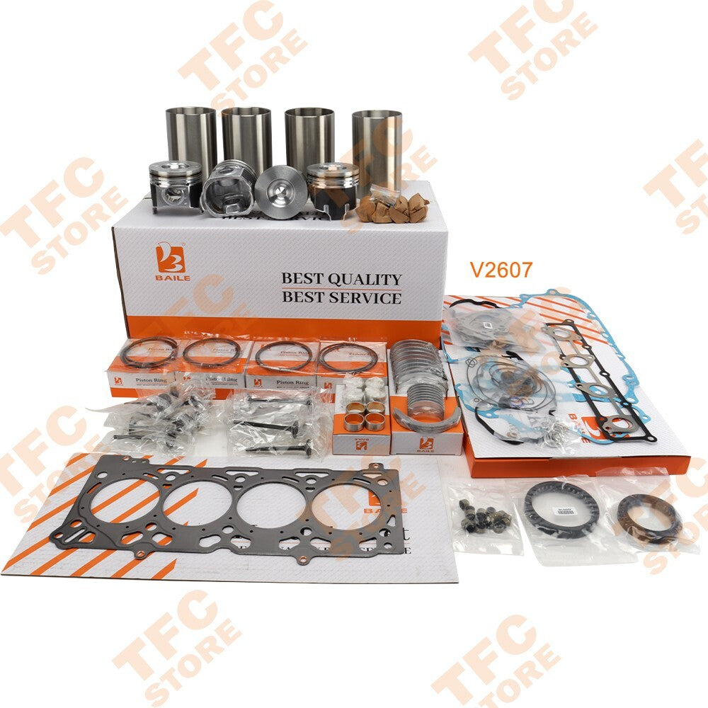 New V2607 Overhaul Rebuild Kit For Kubota V2607T Engine Bobcat Loader??