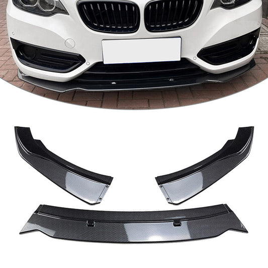 Front Bumper Spoiler Lip for BMW 2 Series F22 220i 225i 228i 2014-2019