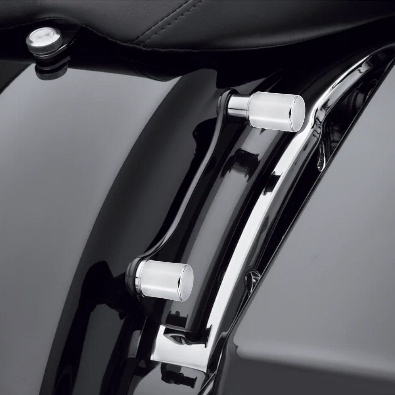 4x Chrome Docking Hardware Point Cover Kit for Harley Touring Road Electra Glide