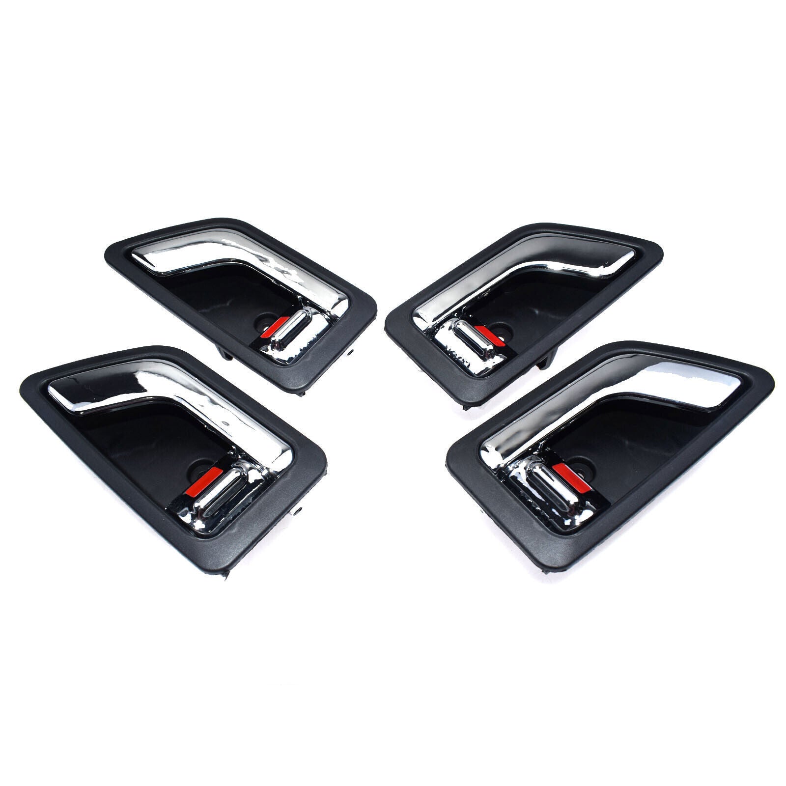 for Hyundai Getz Click 02-11 Left Right 4Pcs Interior Inside Door Handle Chrome