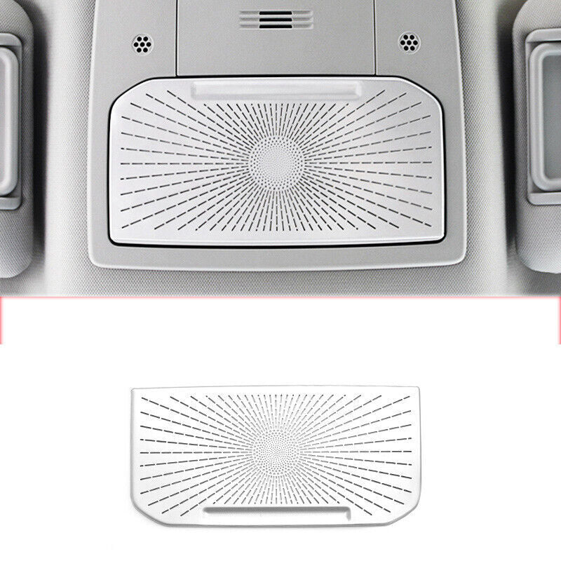 Matte Silver Roof Reading Light Speaker Cover for Toyota Highlander 2020-2023