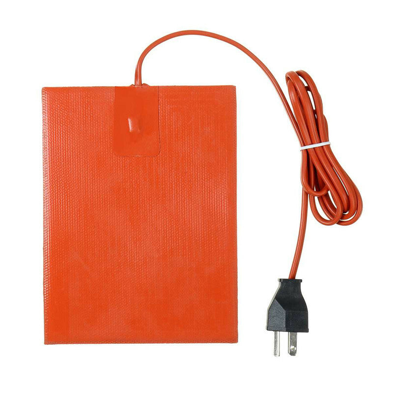 110V 120W Car Engine Pan Heater Plate Heating Pad Waterproof Silicone Heater Mat