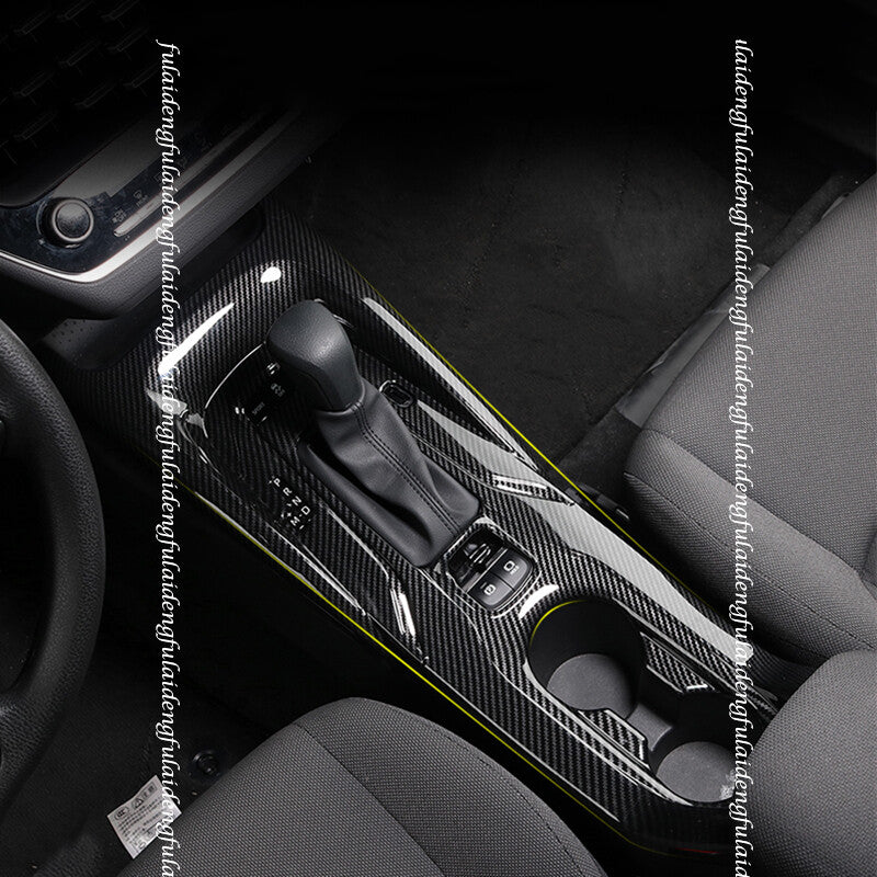 for Toyota for Corolla 2019-2022 Carbon Fiber Inner Gear Shift Box Panel Cover Trim