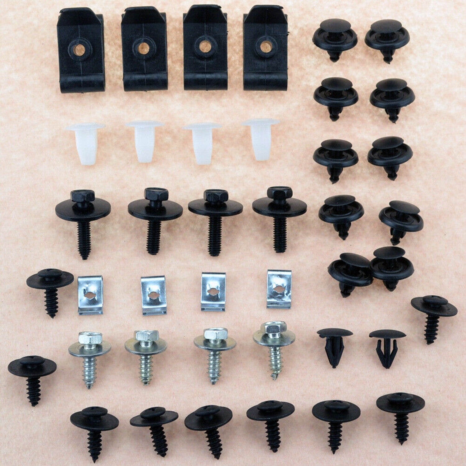 Engine Underbody Guard Plate Tray Cover Hardware Screw Bolt Fastening Clamp Kit