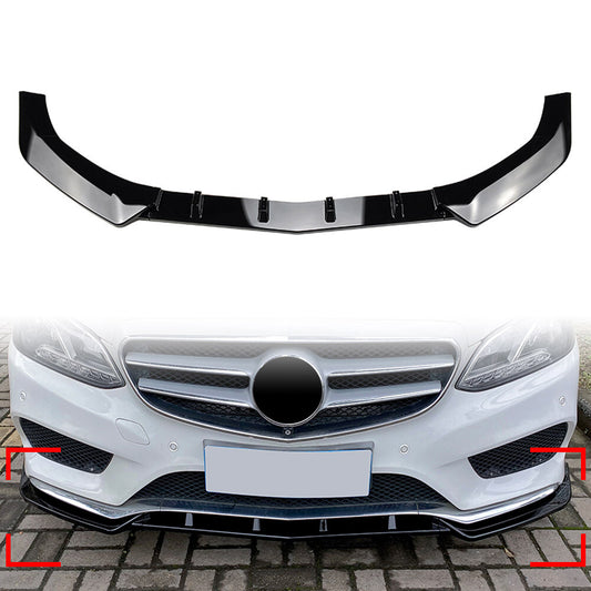 Front Bumper Lip Spoiler Kit Fit for Mercedes-Benz E Class W212 E200 E220 13-15 14