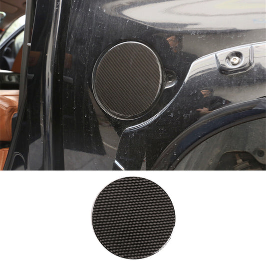 Kit For T@yota Tundr@ 2014-2021 Carbon Fiber Fuel Tank Filler Door Cover Gas Cap