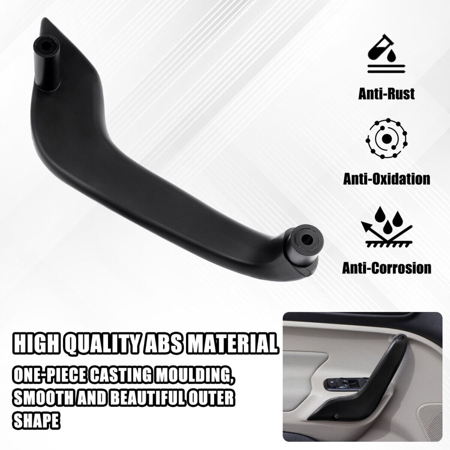 2x Interior Door Pull Handle for Ford Fiesta D2BB-A23943-CA35B8 G2BZ-5823943-JA