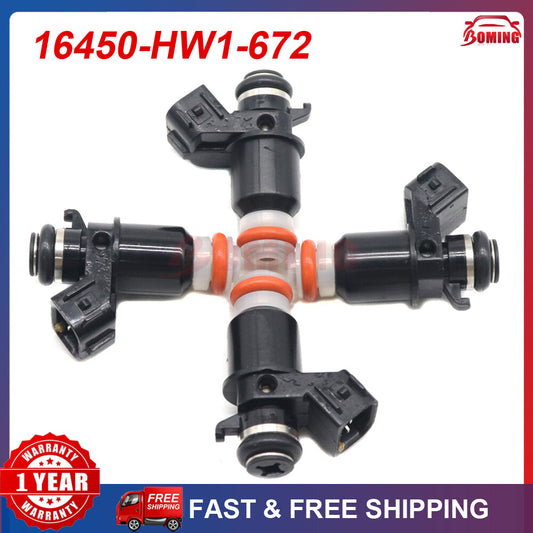 4pcs/lot 16450-HW1-672 Fuel Injectors for Honda AquaTrax F12 F12X 02-07 R12 R12X