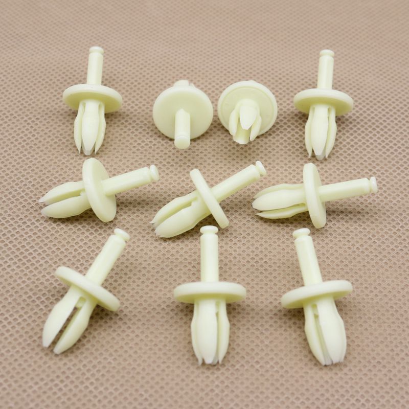10-piece set of push-type window adjuster clips for Volkswagen 5K0-837-975A