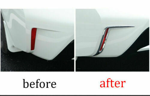 2P for Toyota for Corolla Sedan 2019-2023 Chrome Rear Fog Lamp Light Cover Trims