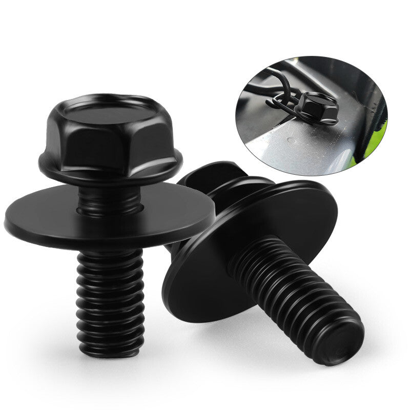 20X Car Body Bolts- M6-1.0 x 16mm Long- 17mm Washer- 10mm Hex- 20 bolts- J180