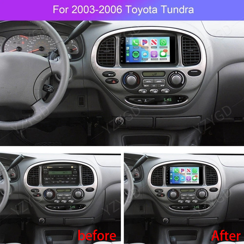 7inch Android 14 Car Radio for Toyota Tundra 2003-2006 Carplay GPS Stereo Screen