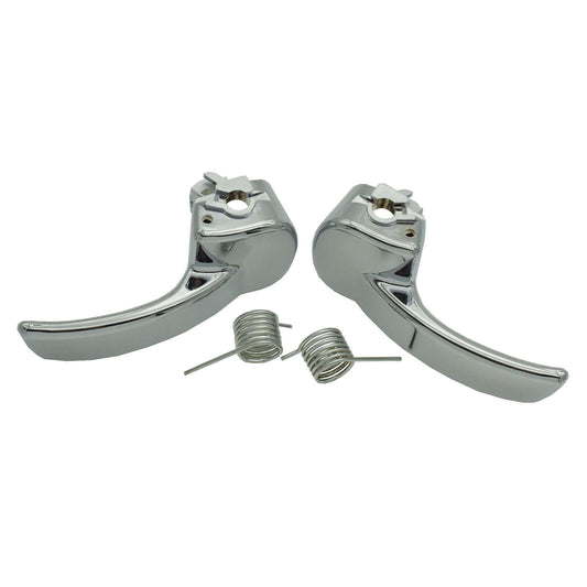 for Nissan Qashqai 2007-14 Pair Interior Door Handle Pull Button Chrome LH  RH