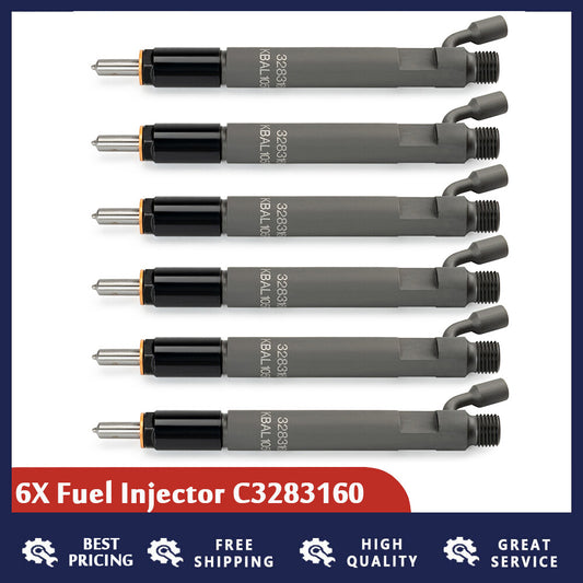 Fuel Injector 6 PCS Fit For C3283160 3283160 C8.3L 6C 6CT 6CTA 6CTAA
