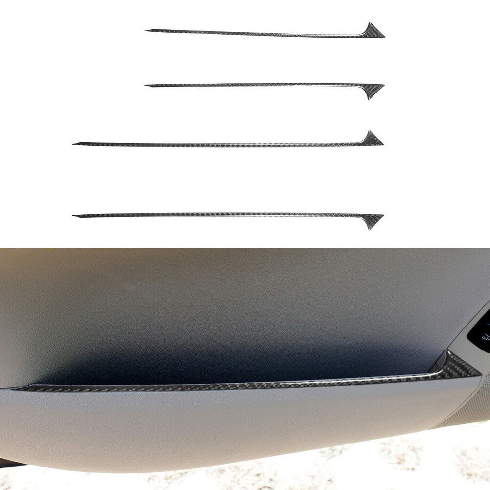 4X Carbon Fiber Door Panel Trim Panel for Mercedes R-Class 2009-2012