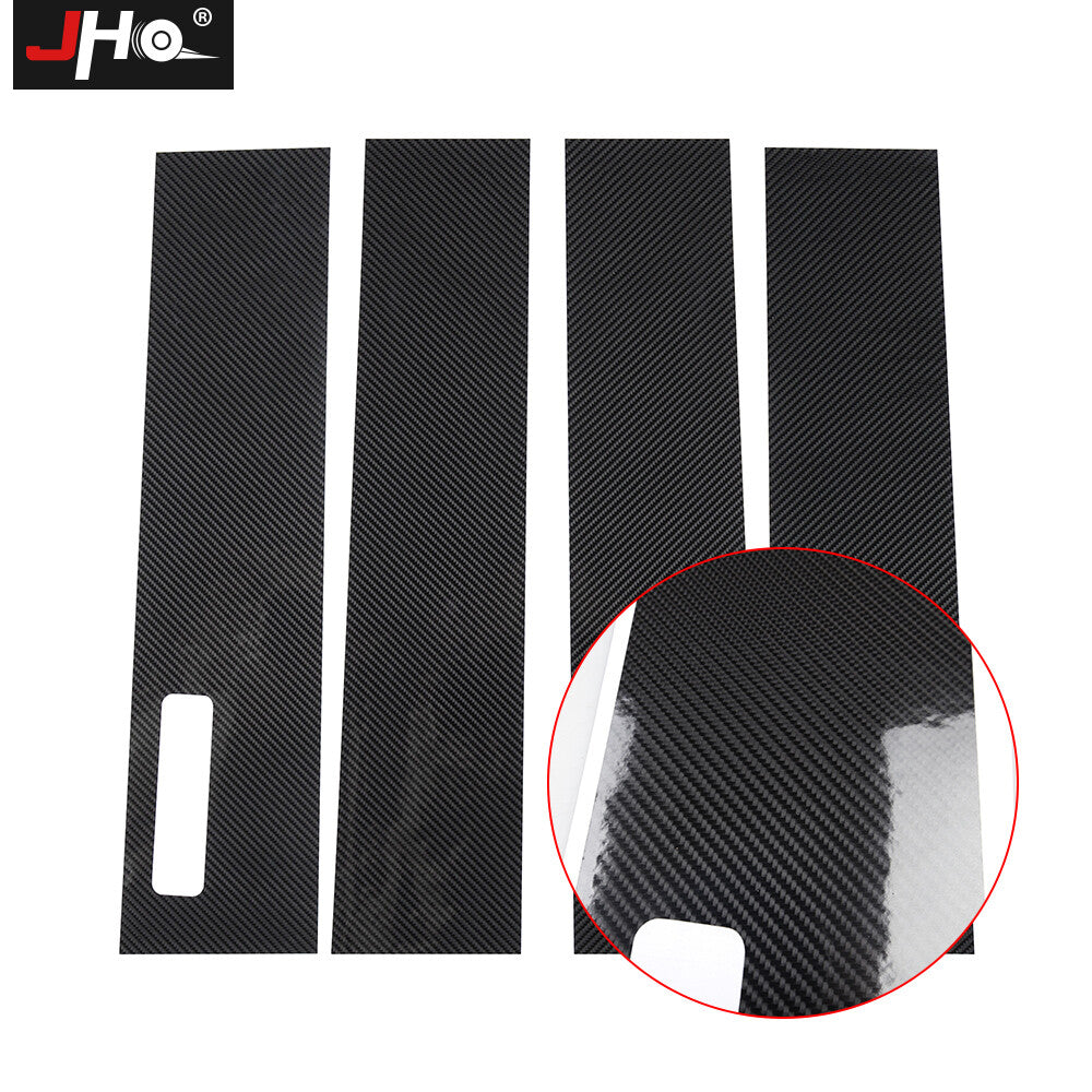 Carbon Fiber Side Window Center B Pillar Post Sticker for Ford F150 /LTD