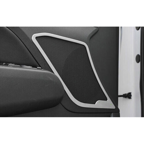 for Hyundai for Elantra 2017-2020 Matte Silver Inner Door Speaker Frame Cover Trims