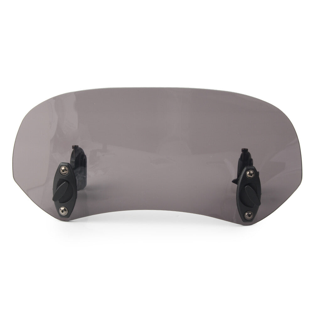 Windshield Clip On Extension Spoiler Wind Deflector Adjustable Universal Smoke