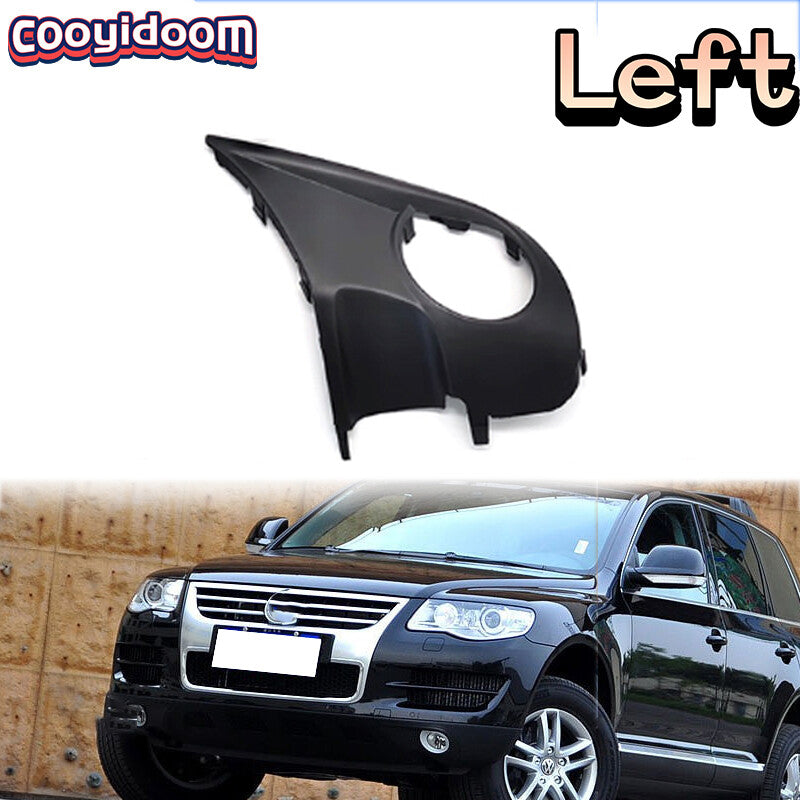 Left Front Bumper Fog Lamp Frame Cover for Volkswagen Touareg 2008-2010